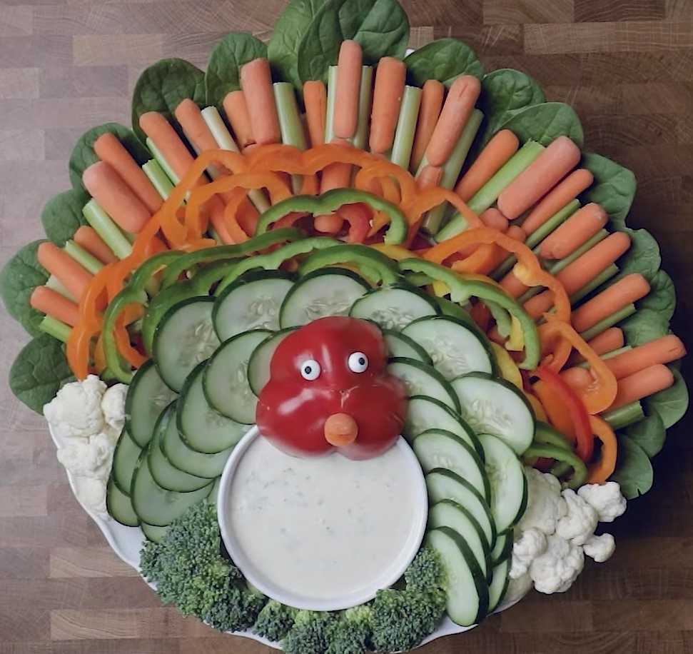 How to make Thanksgiving Veggie Tray