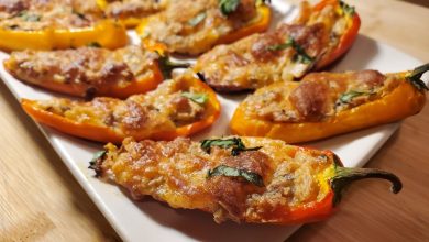 Easy Thanksgiving Appetizer Recipe: Mini Stuffed Peppers
