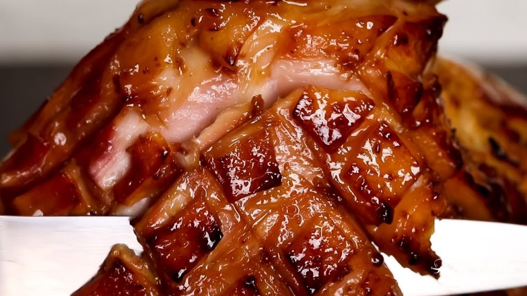 Juicy Brown Sugar Glazed Ham