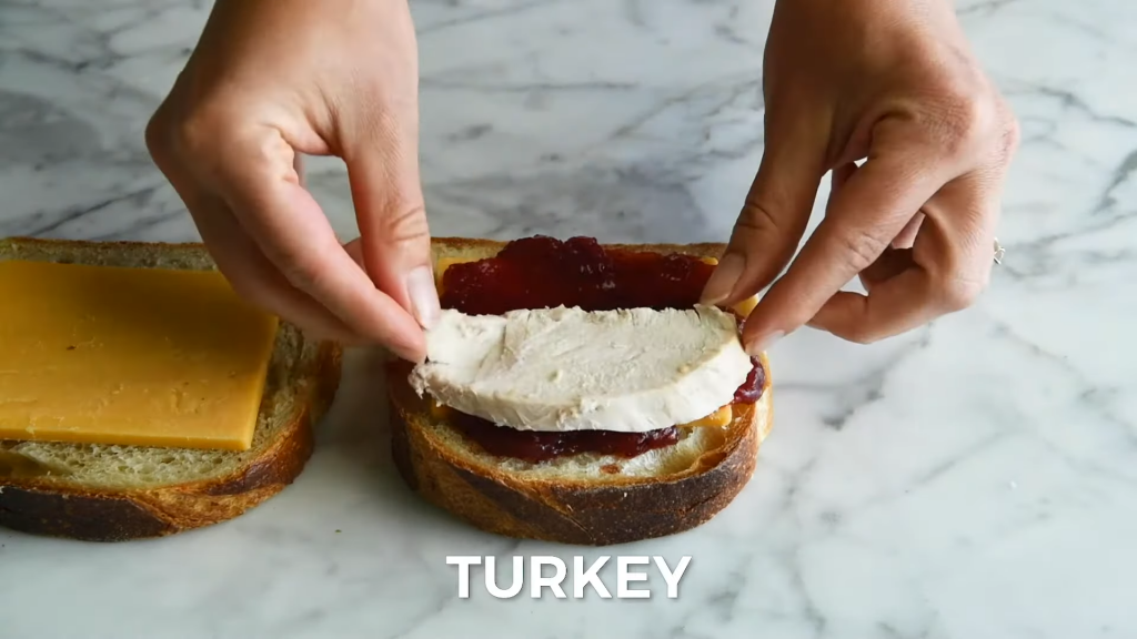 Thanksgiving Sandwich with Turkey and Cranberry