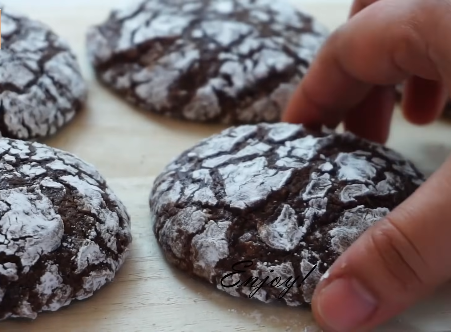 Fudgy Chocolate Crinkle Cookies Recipe Cooking 