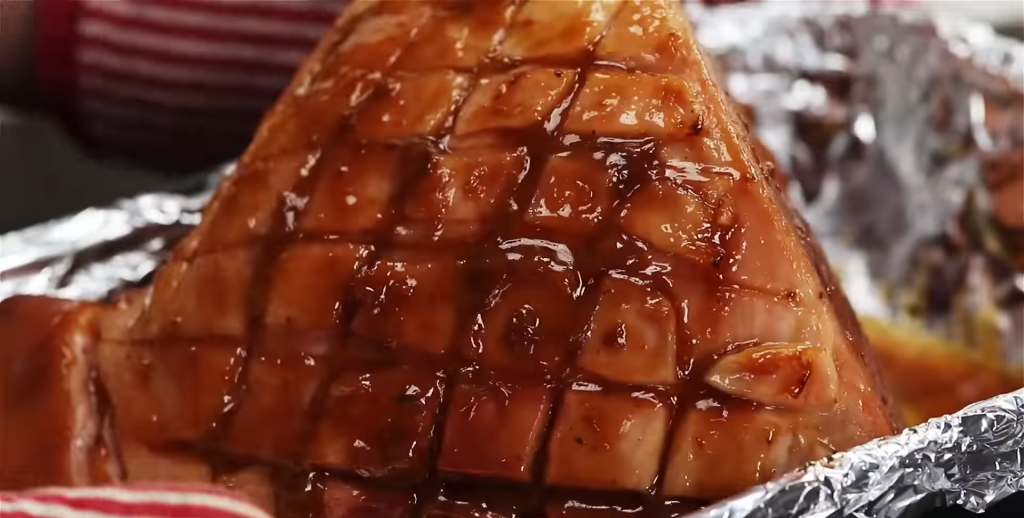 Juicy Brown Sugar Glazed Ham