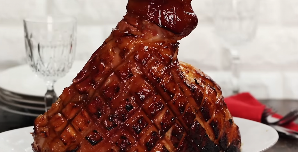 Juicy Brown Sugar Glazed Ham