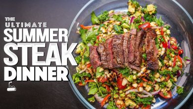 Summer Dinner Recipes: Steak with Grilled Corn Salad
