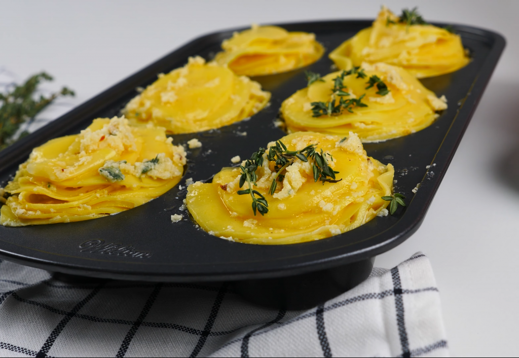 Easy New Year&#8217;s Eve Appetizers 2024: Potato Stacks With Garlic And Thyme